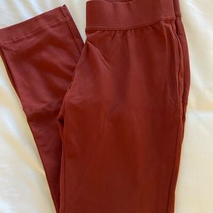 Burgundy leggings from Lands’ End